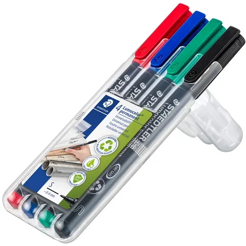 STAEDTLER Folienstift Lumocolor S perm 4St – Bild 2