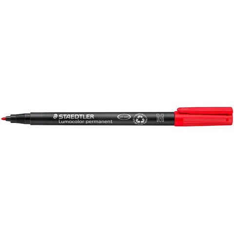 STAEDTLER Lumocolor Permanent-Marker 317M, rot – Bild 2