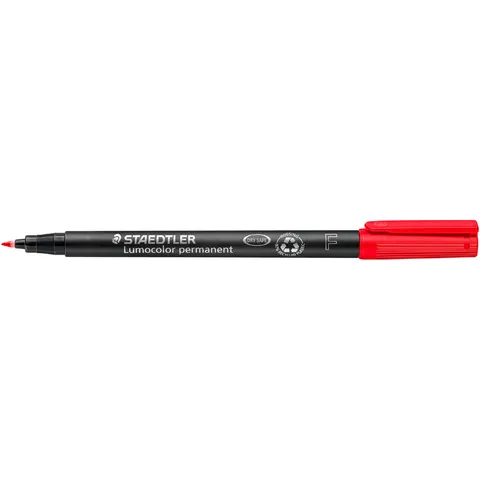 STAEDTLER Lumocolor Permanent-Marker 318F, rot – Bild 3