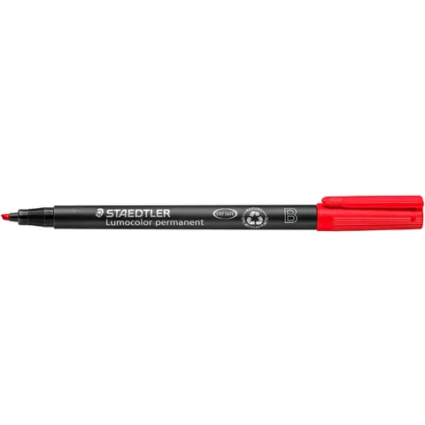 STAEDTLER Lumocolor Permanent-Marker 314B, rot – Bild 3