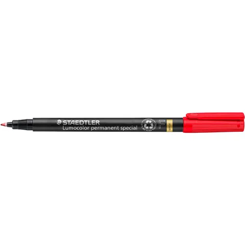 STAEDTLER Lumocolor Permanent-Marker special 319F, rot – Bild 3