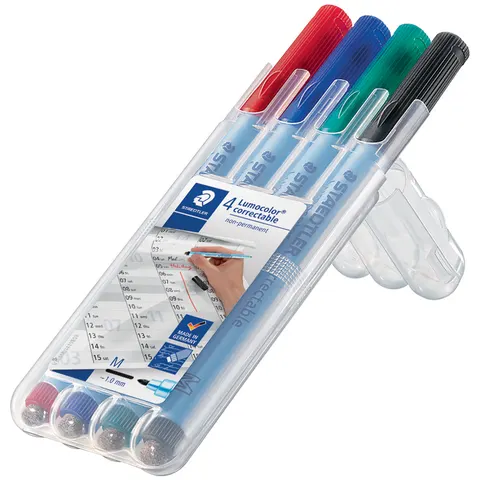 STAEDTLER Folienstift Lumocolor correct M 4ST – Bild 2