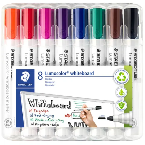 STAEDTLER Whiteboardmarker Lumocolor 8St Box – Bild 2