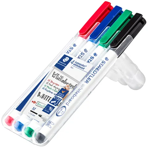 STAEDTLER Whiteboardstift Lumocolor 4St Box – Bild 2