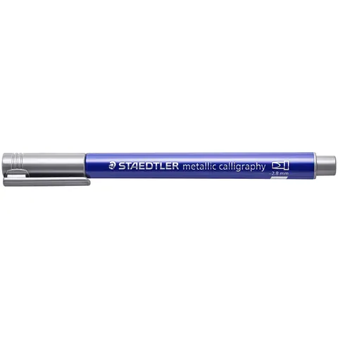 STAEDTLER Permanent-Marker metallic calligraphy, silber – Bild 2