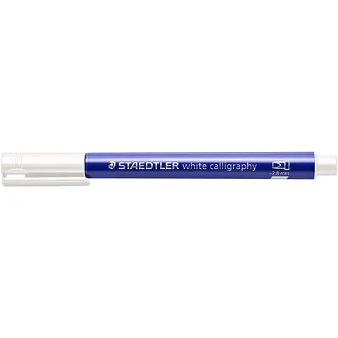 STAEDTLER Permanent-Marker metallic calligraphy, weiß – Bild 2