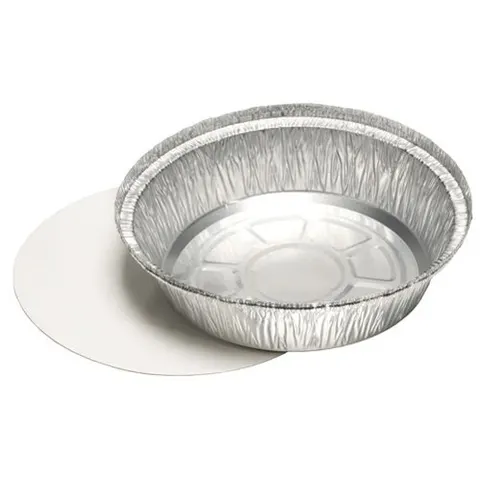 STARPAK Aluschalen mit Deckel 23 cm 1000 ml silber – Bild 2