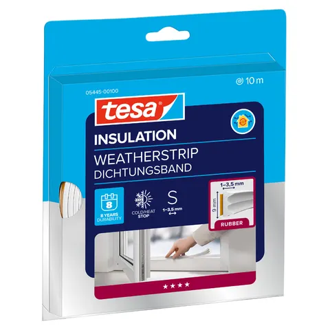 Tesa E-Profil-Dichtung weiß 6m:9 mm 5463 – Bild 2