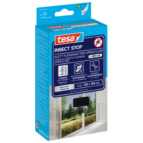 tesa Fliegengitter Insect Stop Öffnen&Schließen anthrazit – Bild 2