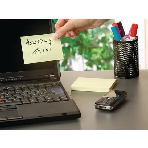 tesa Office Notes 100 Blatt 75 x 75mm gelb – Bild 3