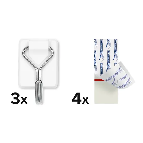 tesa Powerstrips Haken WIRED HOOK SMALL, weiß – Bild 2
