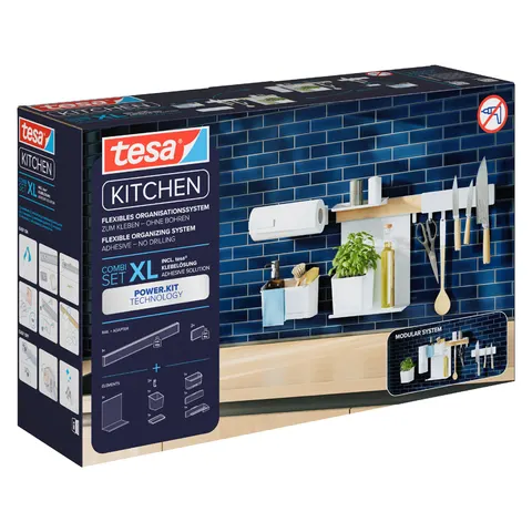 tesa Küchenorganizer Set XL weiß – Bild 2