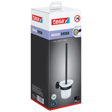 tesa WC-Garnitur MOON BLACK, schwarz – Bild 2
