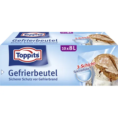 Toppits Gefrierbeutel 8,0 l – Bild 2