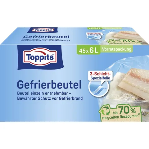 Toppits Gefrierbeutel 4,0 l – Bild 2