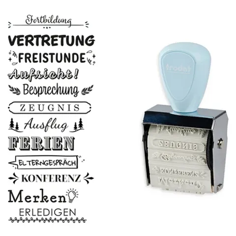 trodat Creative Mini Motivstempel Schulplaner – Bild 2