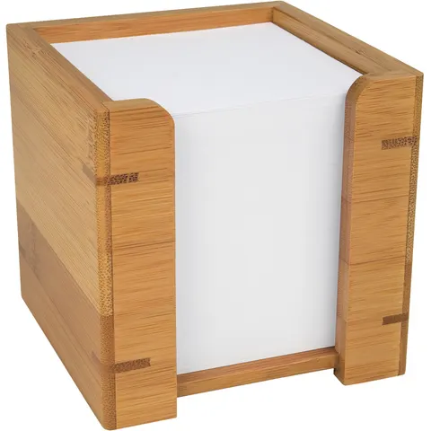 WEDO Zettelbox Bambus mit Papier – Bild 2