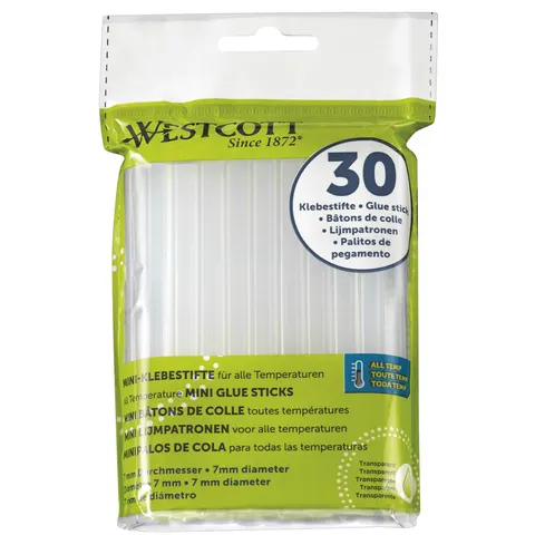 WESTCOTT Heißklebesticks mini transparent – Bild 2