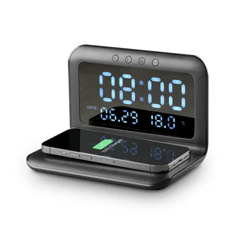 Wireless Smart Clock Charger Black (60402) – Bild 2