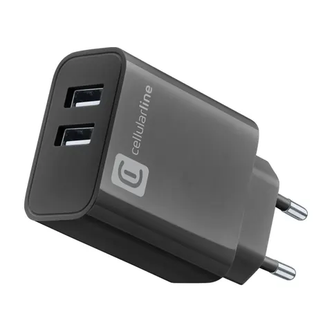 USB Charger Multipower 2 Ports Black – Bild 2