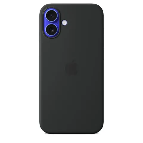 Apple Silikon Case iPhone 16 Plus mit MagSafe (schwarz) – Bild 3
