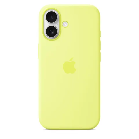 Apple Silikon Case iPhone 17 mit MagSafe (Neongelb) – Bild 3