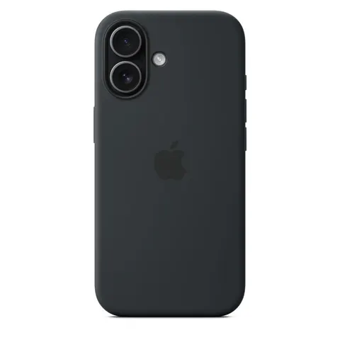 Apple Silikon Case iPhone 17 mit MagSafe (Schwarz) – Bild 4