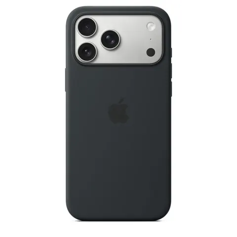 Apple iPhone 17 Pro Max Silikon Case mit MagSafe, Schwarz – Bild 4