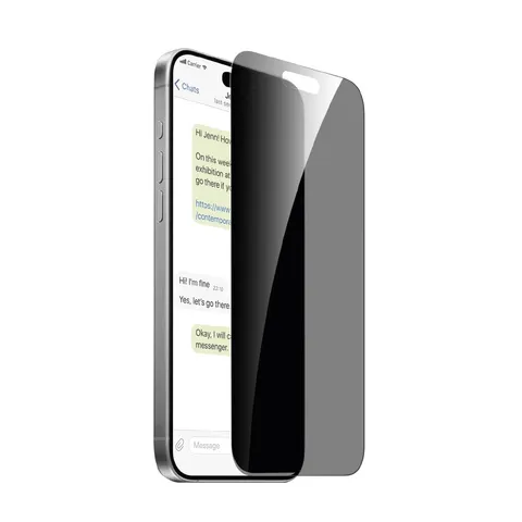 Privacy Tempered Glass for iPhone 16 Pro Max, Transparent – Bild 2