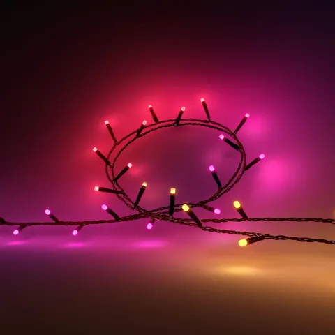 Festavia Lichterkette, 20 m, Schwarz – Bild 2