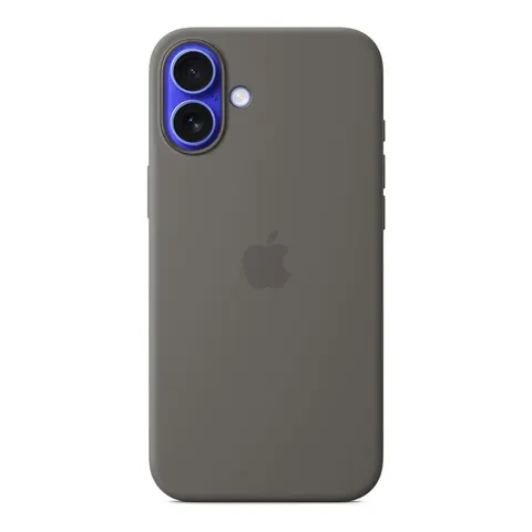 Apple Silikon Case iPhone 16 Plus mit MagSafe (steingrau) – Bild 3