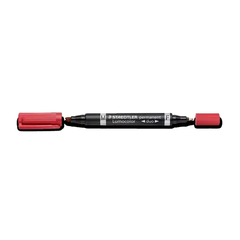 STAEDTLER Lumocolor Permanent-Marker duo, rot – Bild 2