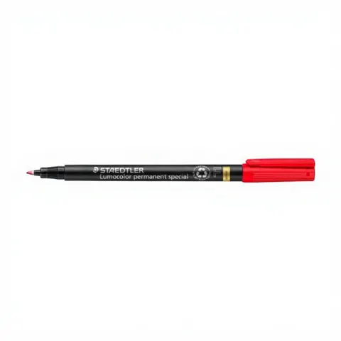 STAEDTLER Lumocolor Permanent-Marker special 319F, rot – Bild 2