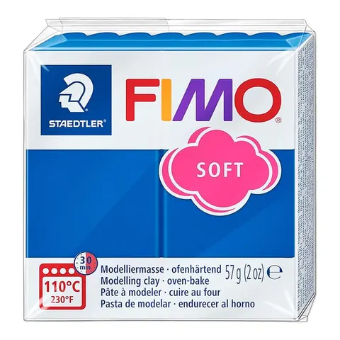 FIMO Mod.masse Fimo soft brillantblau – Bild 2