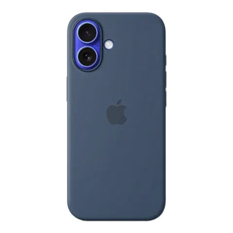 iPhone 16 Silikon Case mit MagSafe - Denim – Bild 2