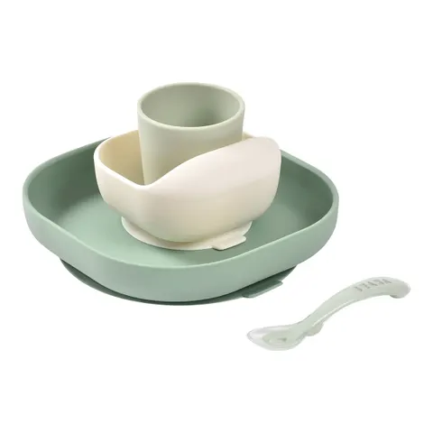 Beaba 4t-tlg. Geschirr-Set – gruen – Bild 2