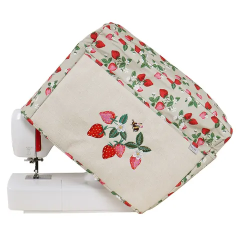Hobby Gift Sewing Machine Dust Cover, Strawberries – image 2