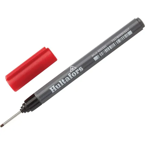 Hultafors Deep Hole Permanent Marker Pen – RED – image 2