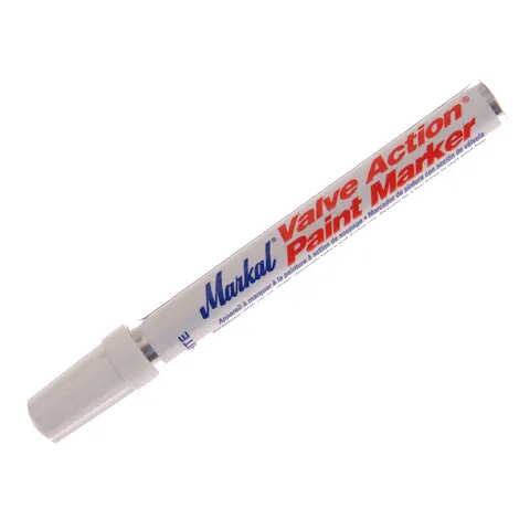 Markal Valve Action Paint Marker – White – image 2