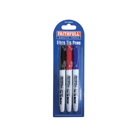 Faithfull Fine Tip Permanent Marker Pen – Assorted – image 2