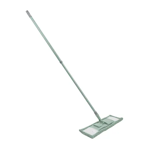 JVL Extendable Microfibre Mop with 2 Replacement Heads, Green – image 2