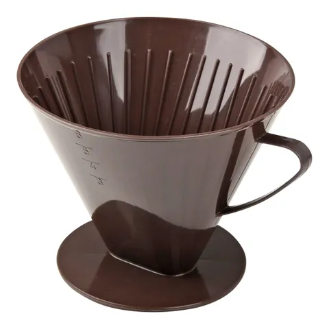 FACKELMANN® Kaffeefilterbehälter mit Griff – braun – Bild 2