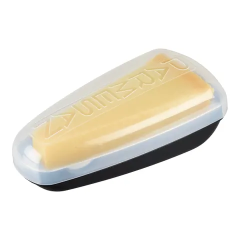 FACKELMANN® Parmesan-Box "2 in 1" – schwarz | transparent – Bild 2