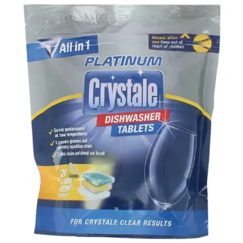 Crystale Platinum Dishwasher Tablets – 26 Pcs – image 3