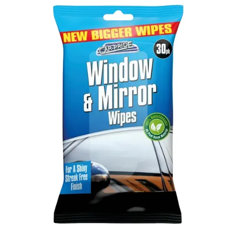 Car Pride Window & Mirror Cleaning Wipes - 30 pcs – image 2