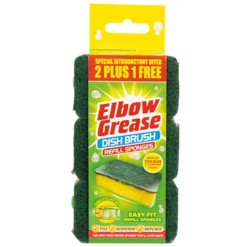 Elbow Grease Dish Brush Refill Sponges - 3 pcs – image 2