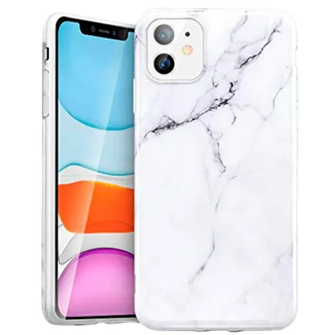 BasicPlus iPhone 13 Cover - White Marble – image 2
