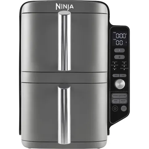 Ninja Doppel-Heißluftfritteuse SL400EU, grau – Bild 2