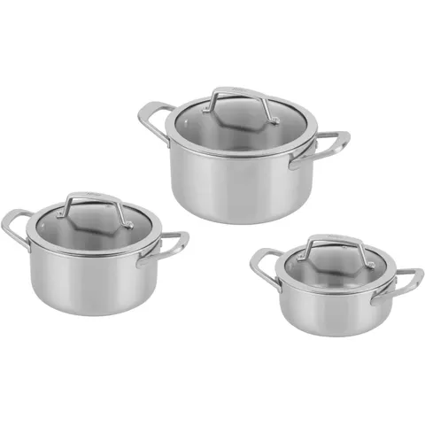 Topfset Premium 3teiliges edelstahl – Bild 2