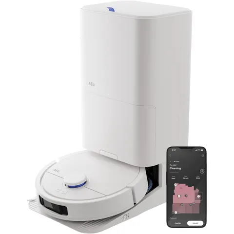 AR81UW3SW Saug-/Wischroboter shell white – Bild 2